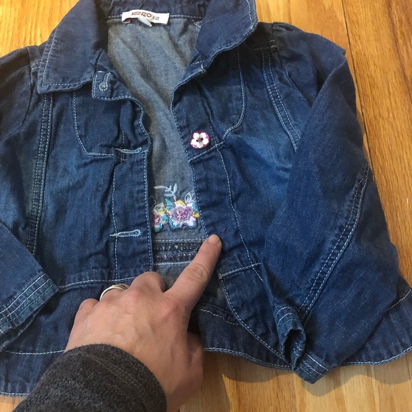 authentic kenzo denim jacket for girls - Picture 5 of 5